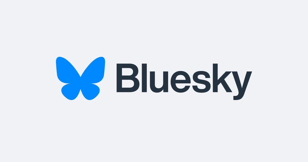 The bluesky logo with the blue butterfly