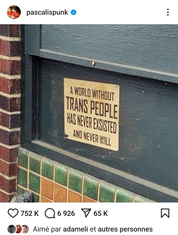 A world without trans People has never existed and never will