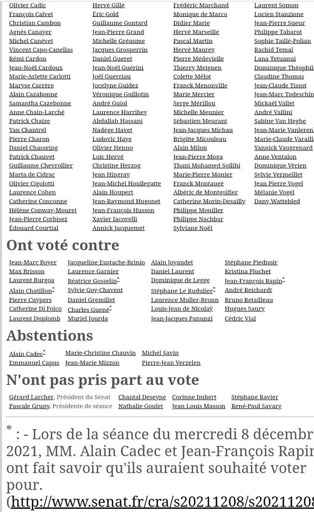 Vote contre de Bruno Retailleau