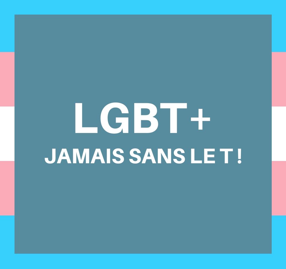 LGBT+, jamais sans le T