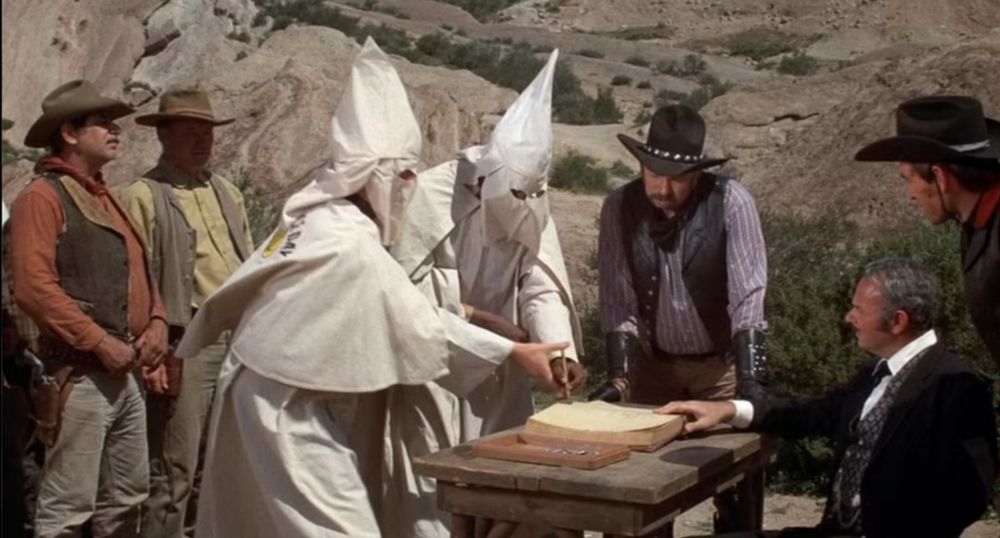 The list of evil fuckers signing up in Blazing Saddles.