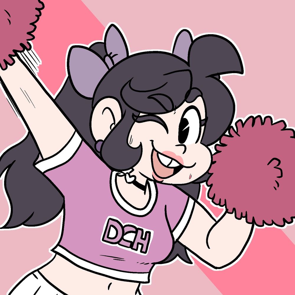 Ash, about 18 years old, in a cheerleader uniform