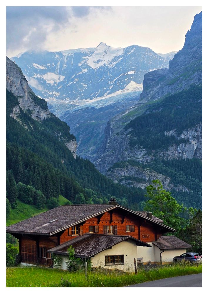 A cabin in the mountain
