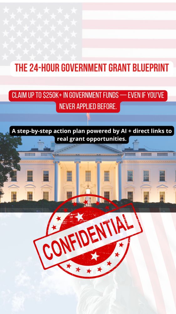Claim up to $250,000 in real government grants — even if you’ve never applied before.This 7-page digital blueprint reveals:✅ 10 active grant programs for 2024 (U.S. + EU)✅ Direct links to official app...