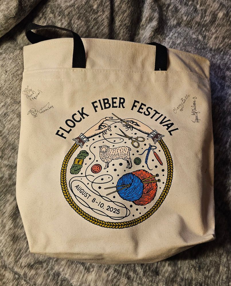 Souvenir bag, quality canvas tote. Got autographs!