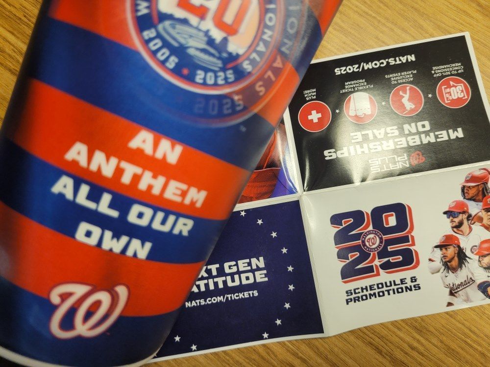 2025 Washington Nationals schedule and cup