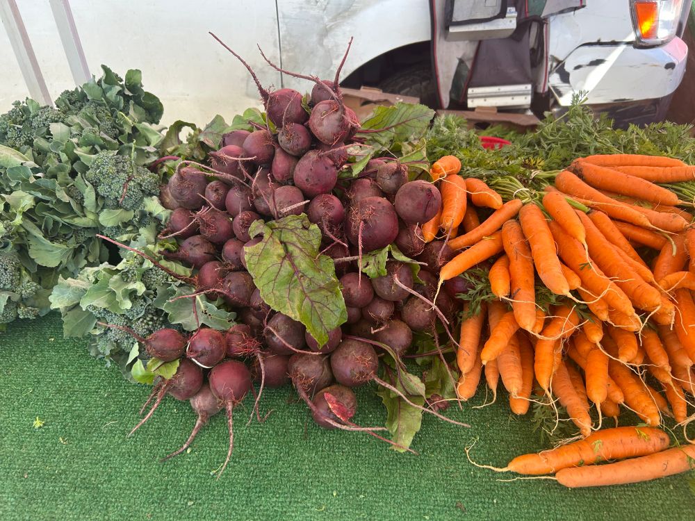 Broccoli carrots beets