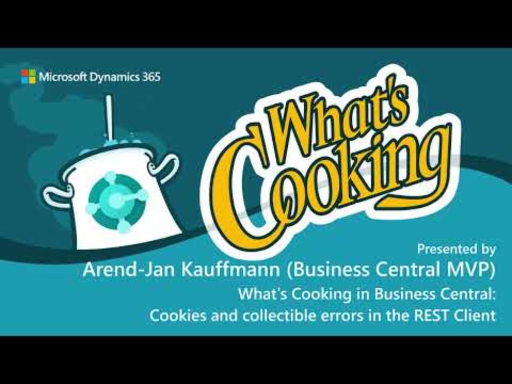 What's Cooking in Business Central: Cookies and collectible errors in the REST Client