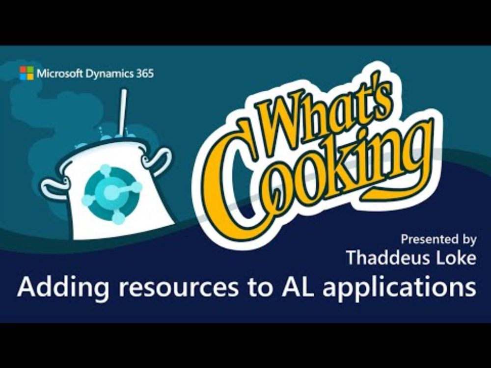 What's Cooking in Business Central: Adding resources to AL applications