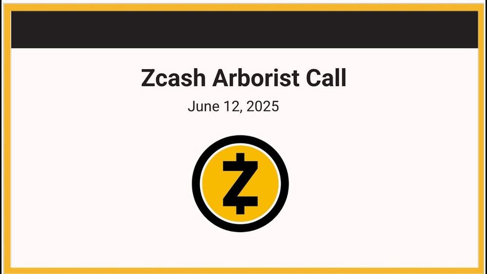 Zcash Arborist Call 06-12-2025