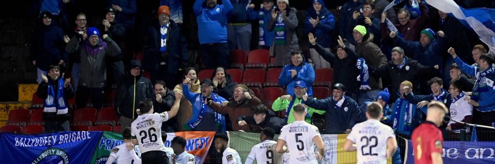 Happy kids in Harps gear running towards the camera.

They're happy because they part own a great club.

And because they have known but little of life's pain.

But to be very clear it's mostly the ownership one.