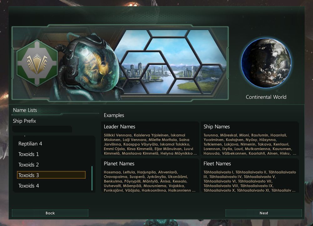 Stellaris name list Toxoids3 which has almost Finnish names. Some of them are Finnish names but not all.