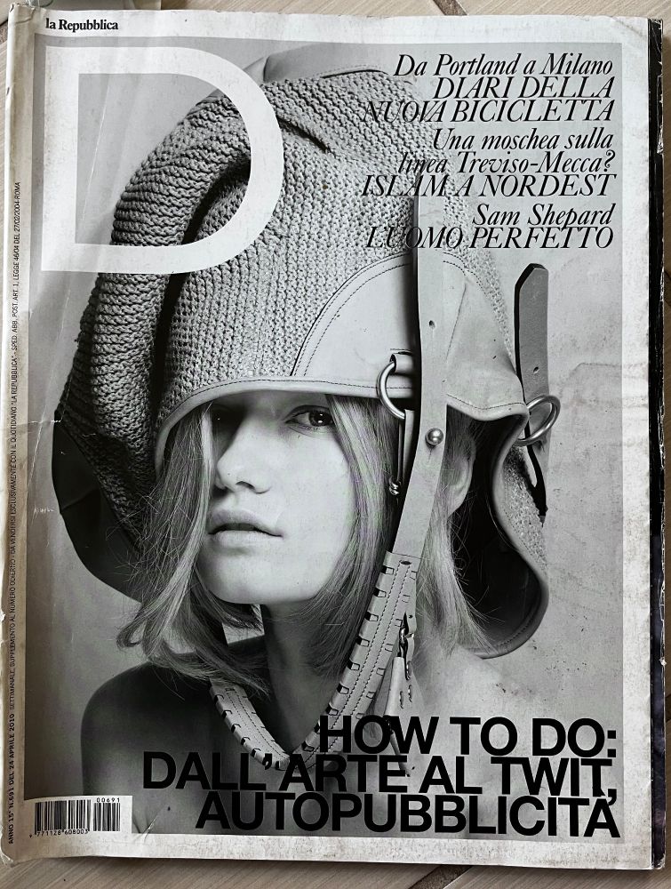 April 2010 cover of magazine D