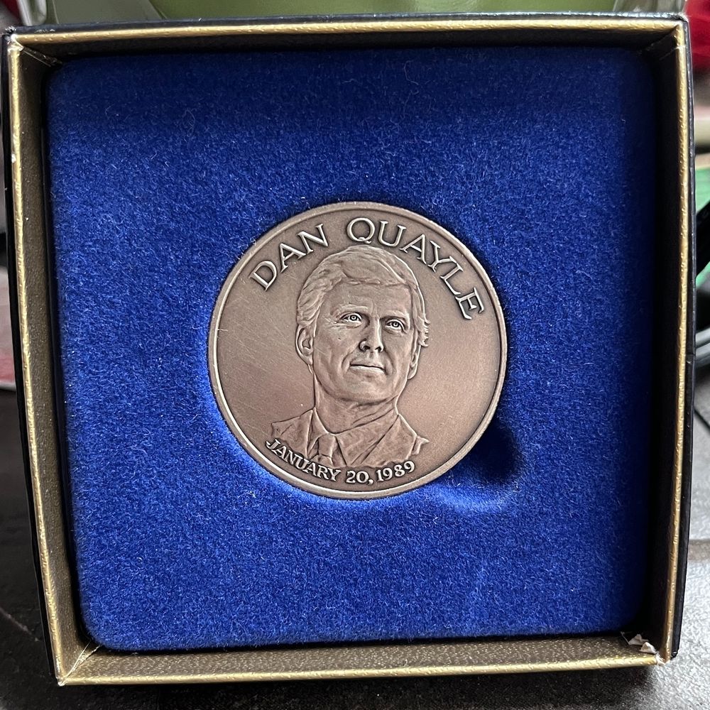 commemorative coin for Vice President Danforth Quayle