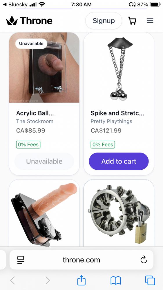 CBT items to torture cocks and balls.