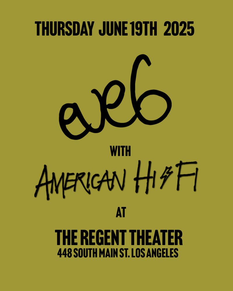 Eve 6 with American HiFi on June 19th 2025 at The Regent Theater in Los Angeles CA 