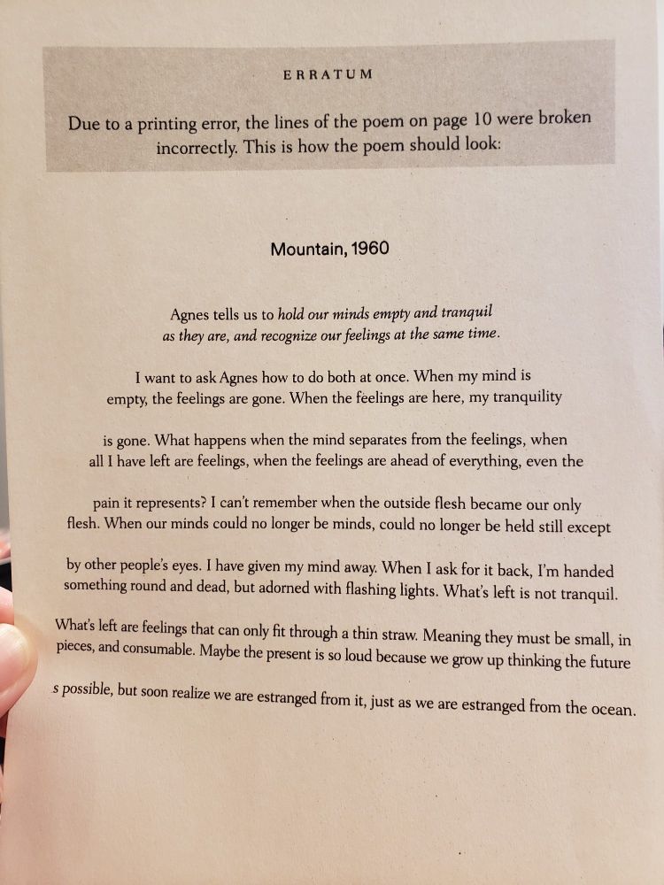 There is a loose sheet in the library book saying there was a printing error and the formatting is corrected on the sheet