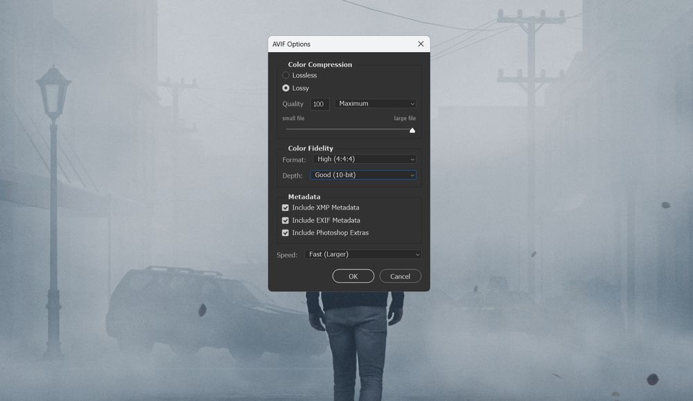 For any designers or anyone else who's interested. The latest Photoshop update now has a couple of new file formats for you to open and save. These are .AVIF (AV1 Image File Format) and .JpegXL. It also supports .Webp, though some people state they still cannot use that file format, but it's never been an issue for me.
Anyway, just a heads up if you work or need to work with these file formats.