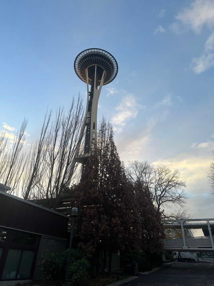 The Space Needle from the theatre door at the Armory 