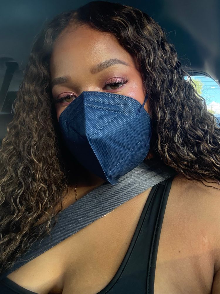 Selfie of a Black woman. 