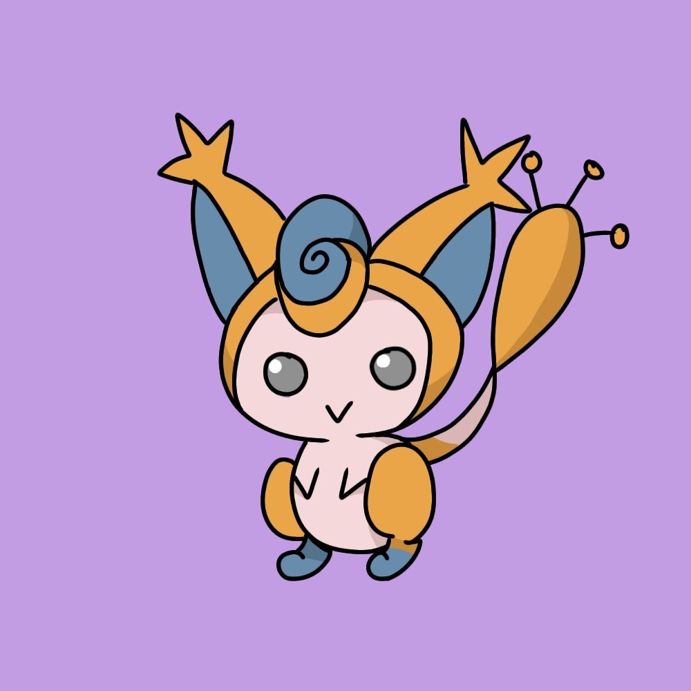 Drawing I made and posted a while ago of Beta Skitty's design that was in the big pokemon leak. I tried to stay as close to what the sprite looked like as possible.