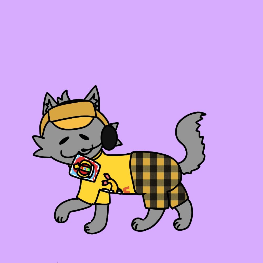 My friend Spark who was a minimum wage worker cat! He liked summoning the King.