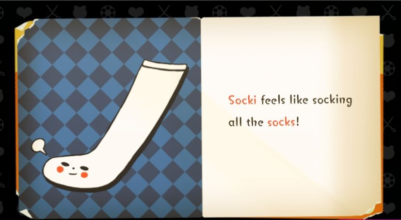 I think it's about sex but it kind of looks like Socki already got laid.