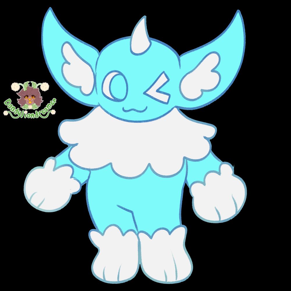 a blue goblin like oc