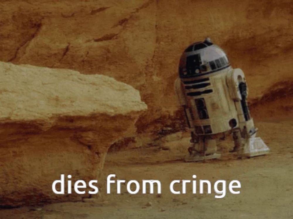 Star Wars Cringe GIF