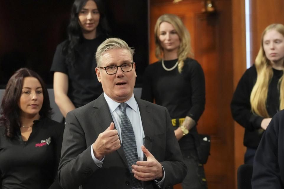 Keir Starmer hectoring you with his puckered anus mouth and his nerd glasses and his stupid haircut.