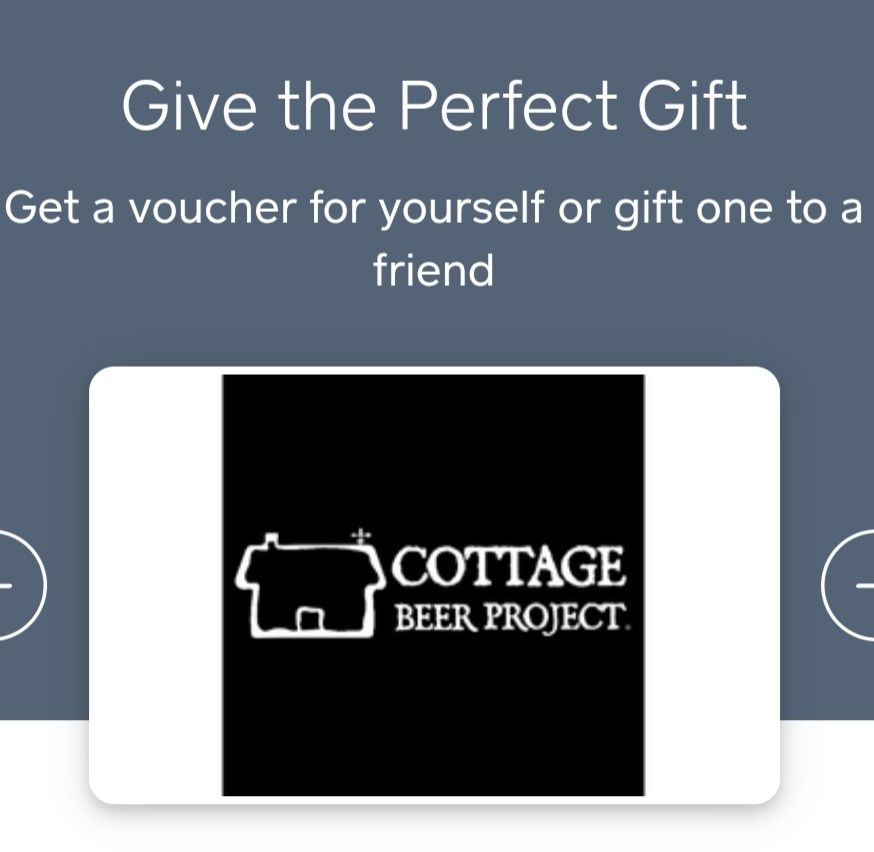 Cottage Beer Project eGift card.