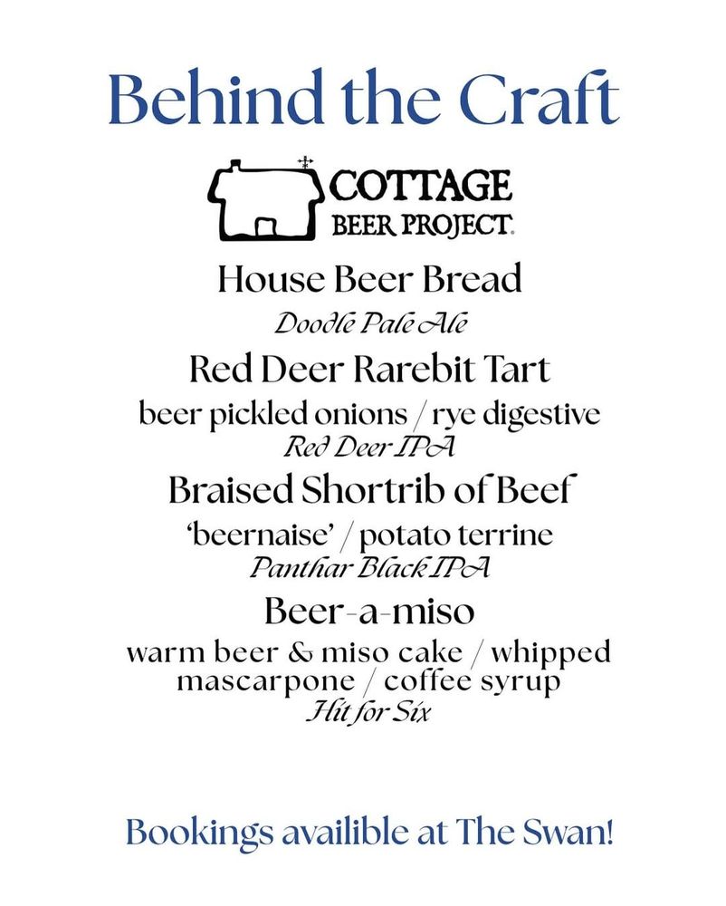 The Swan collab with Cottage Beer Project 24 April 2025.