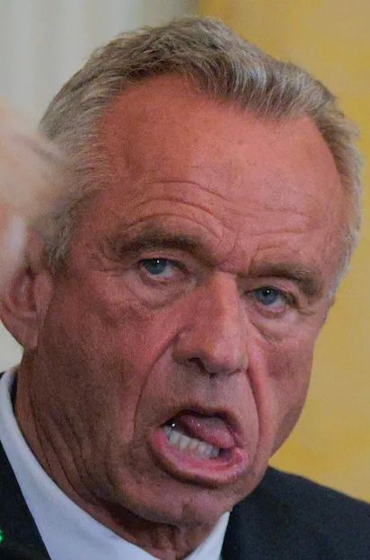 RFK Jr doing some weird mouth stuff