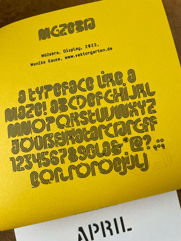 backside with an alphabet