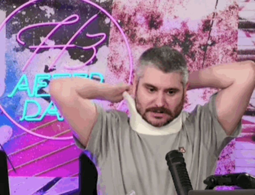 Ethan Klein Neck Brace GIF