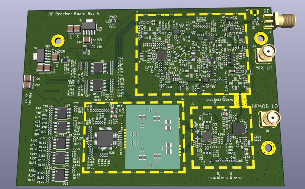 10 MHz - 6 GHz RF front end board