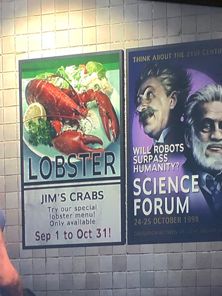 A photo from Resident Evil 3 Remastered, a photo realistic picture of a Lobster with the bottom text "LOBSTER"