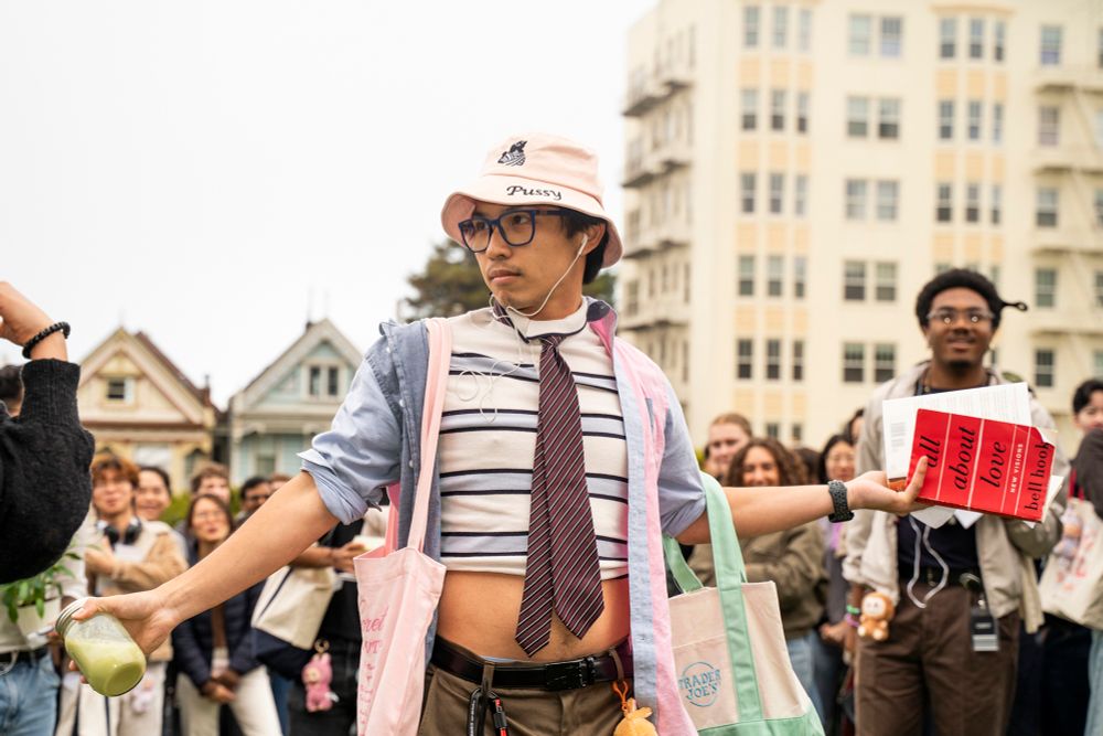 The contest featured an AI model that ranked competitors' outfits.