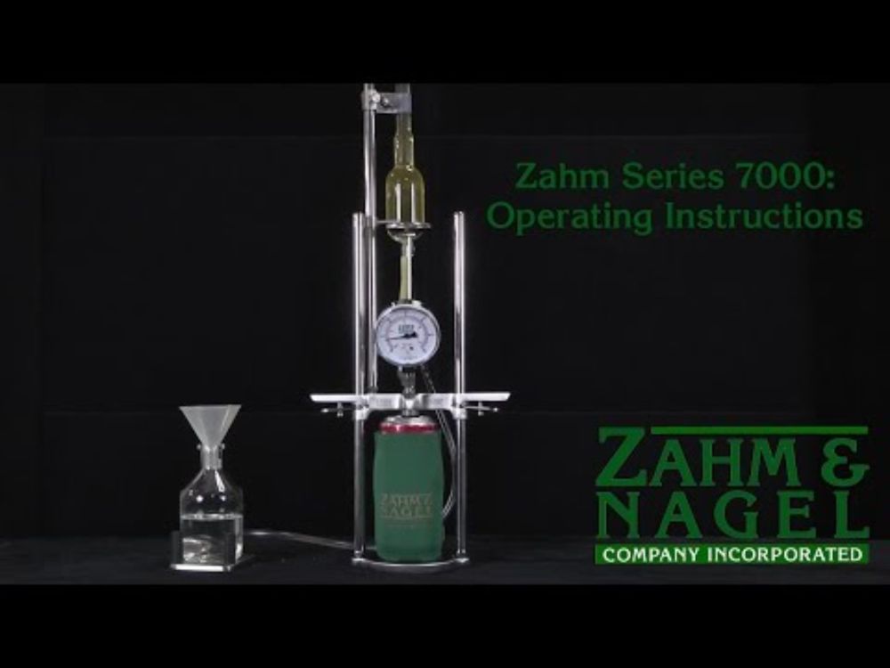 Zahm Series 7000 New Style Air Tester: Operating Instructions