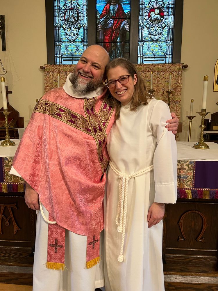 Nate and I in our liturgical garb