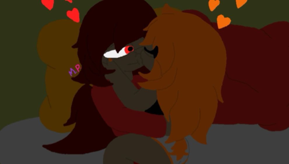 Meggy: You matter to me…*kisses his cheek*