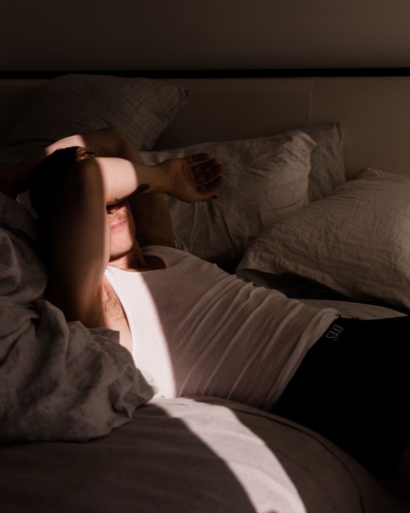 me in undies being shy