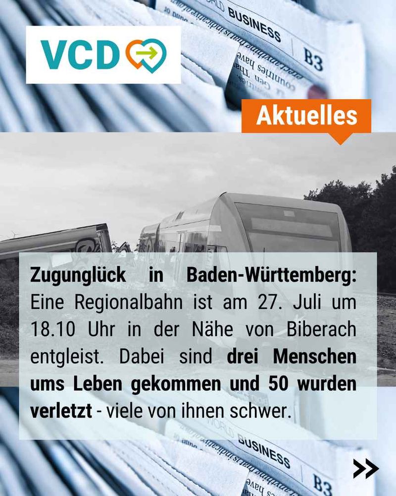 Bild 1: Zugunglück in Baden-Württemberg: Eine Regionalbahn ist am 27. Juli um 18.10 Uhr in der Nähe von Biberach entgleist. Dabei sind drei Menschen ums Leben gekommen und 50 wurden verletzt - viele von ihnen schwer.
