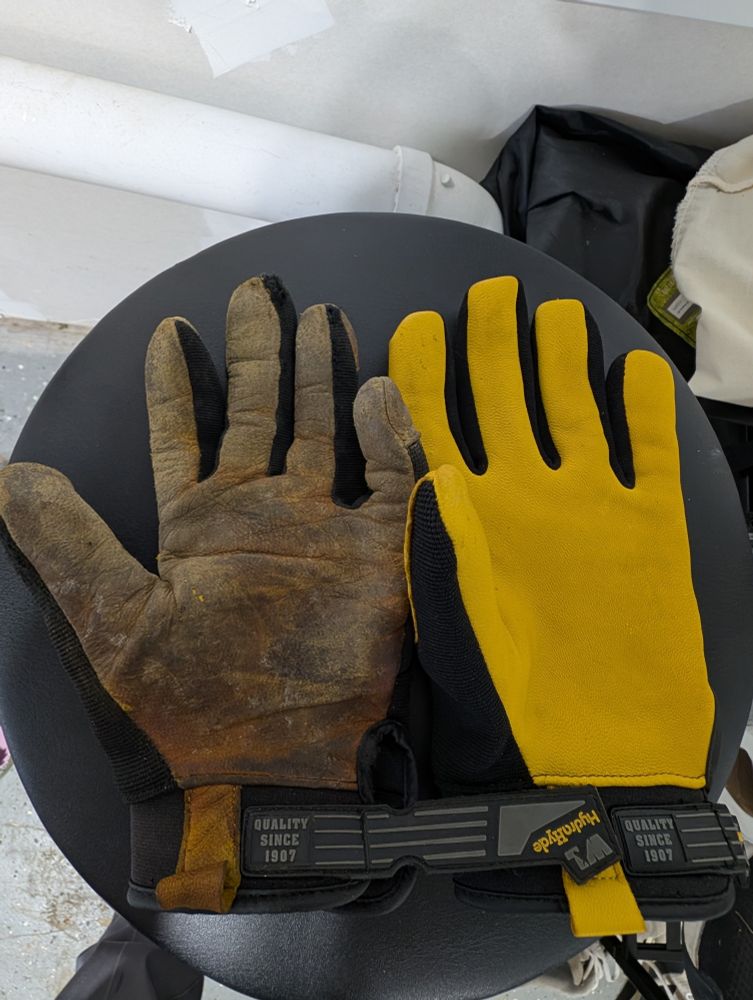 old glove vs new glove