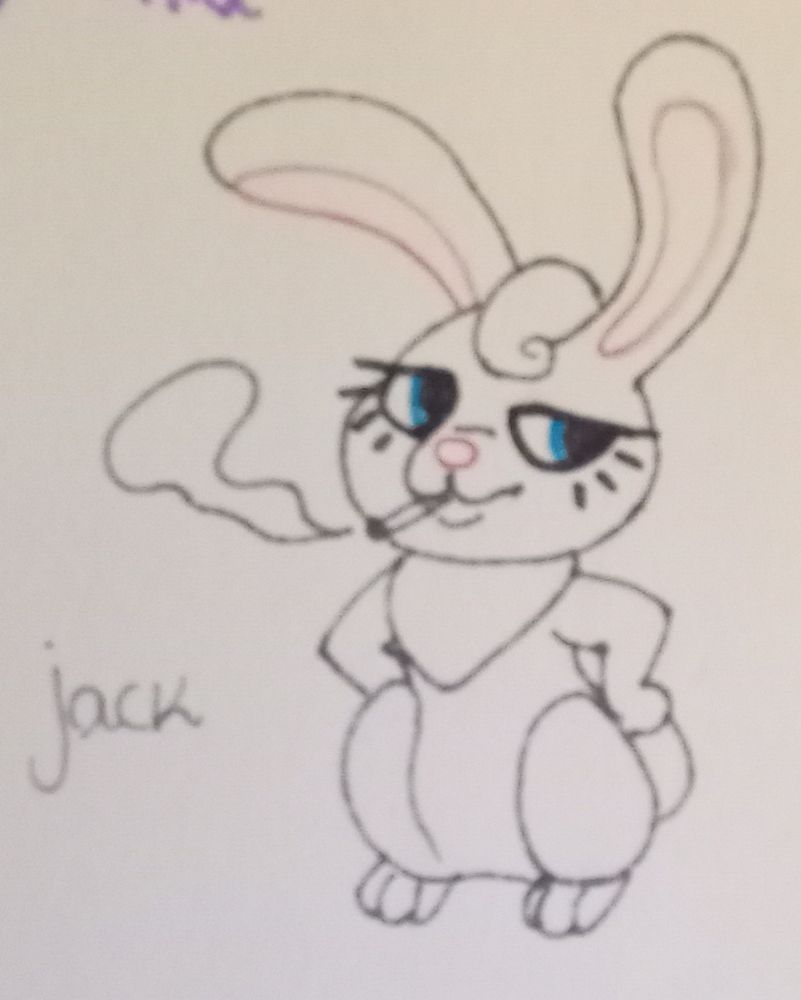 Jack, bunny and smoking