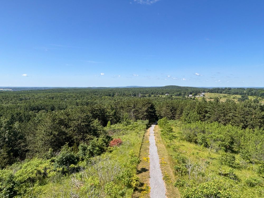 A view across Quinte West from the Sager conservation area lookout tower