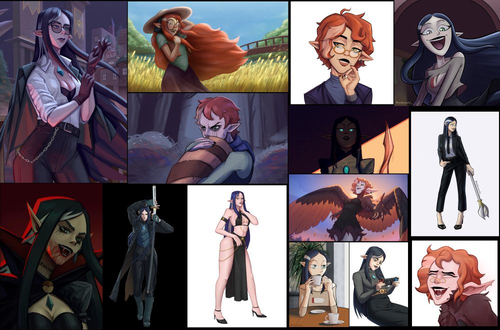 All my Lilith drawings in 1 image