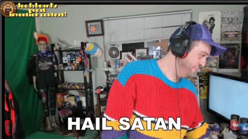 Hail Satan Doodybeard GIF