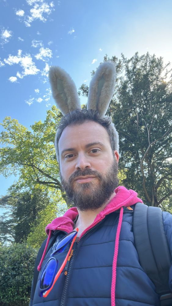 Me, bunny ears, handsome