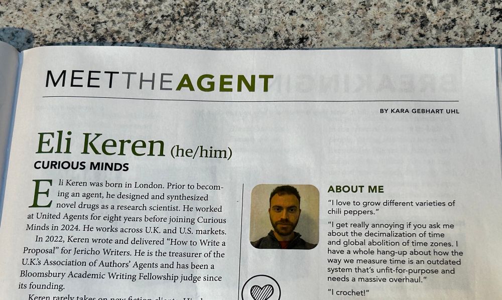 A snippet of my interview. You have to buy it to see the rest!